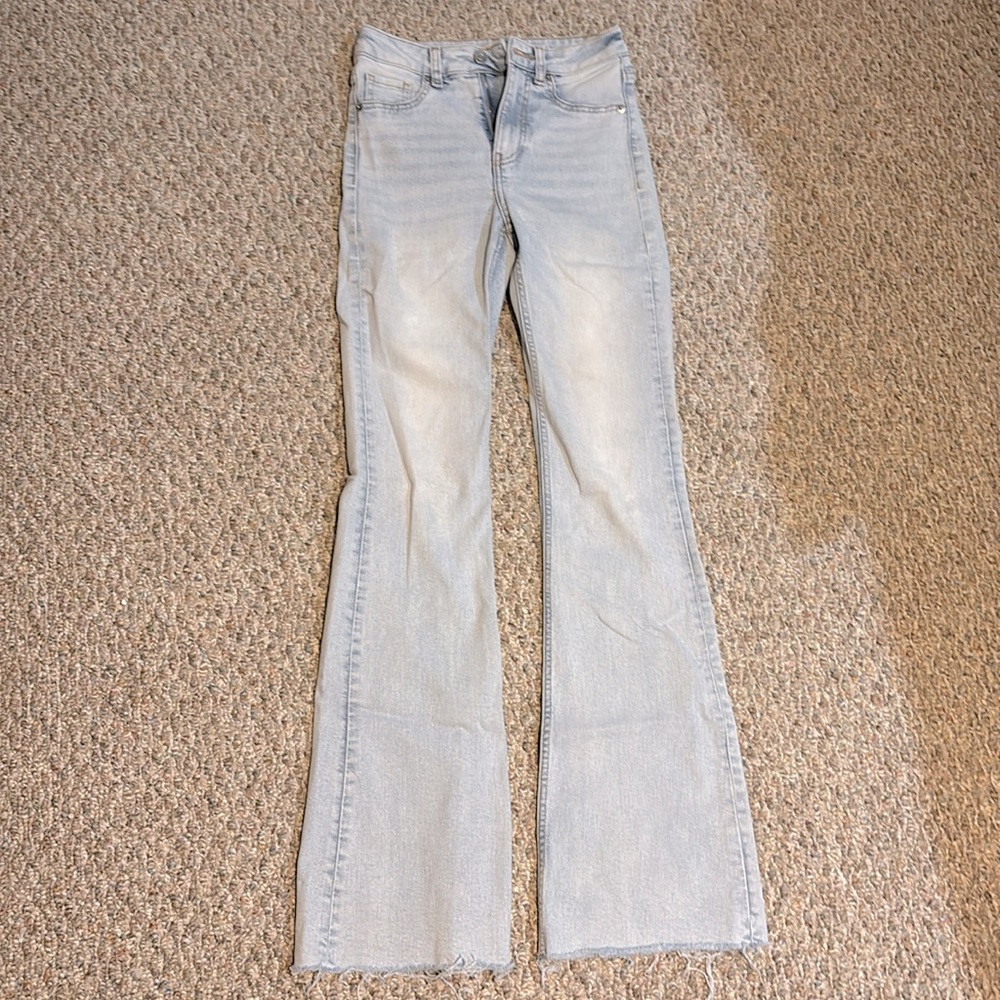 Divided light wash flare jeans